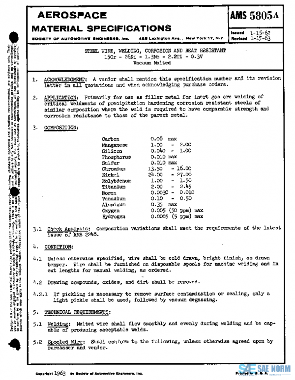 SAE AMS5805A PDF SAE AMS5805A PDF