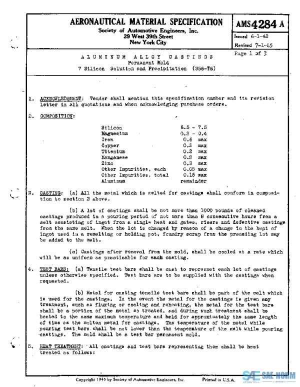 SAE AMS4284A PDF SAE AMS4284A PDF
