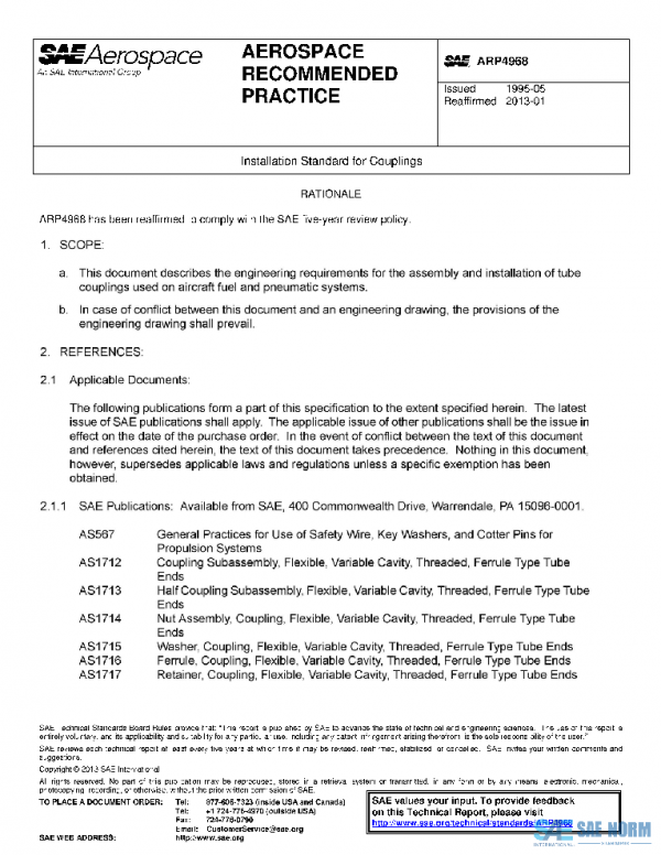 SAE ARP4968 PDF SAE ARP4968 PDF