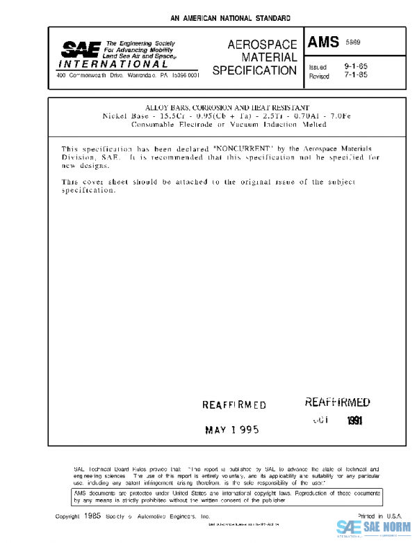 SAE AMS5669 PDF