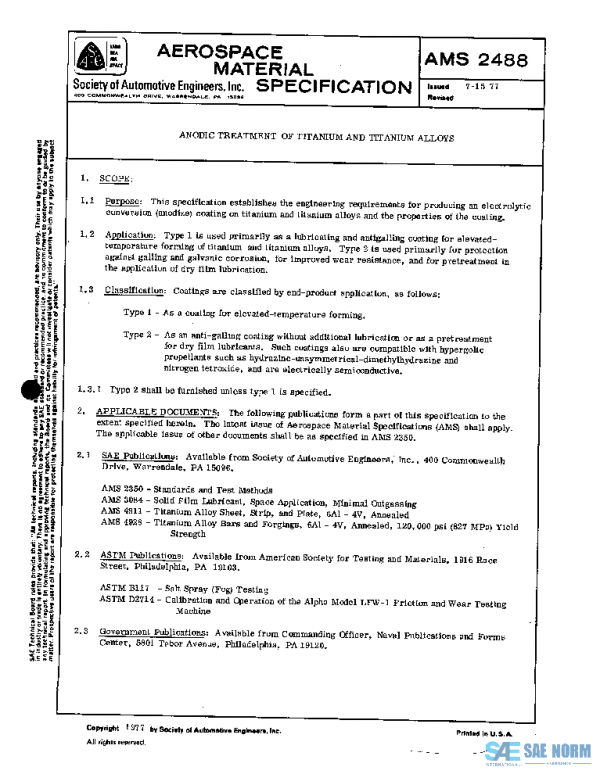SAE AMS2488 PDF SAE AMS2488 PDF