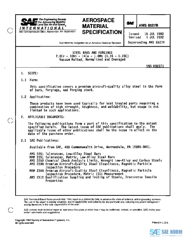 SAE AMS6527B PDF