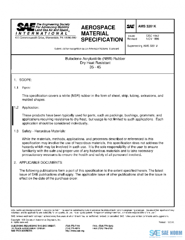 SAE AMS3201K PDF