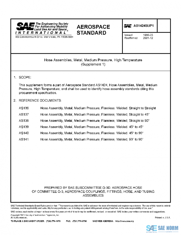 SAE AS1424SUP1 PDF
