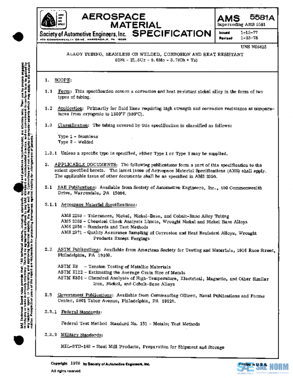 SAE AMS5581A PDF