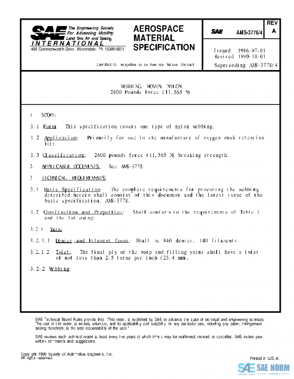 SAE AMS3778/4A PDF