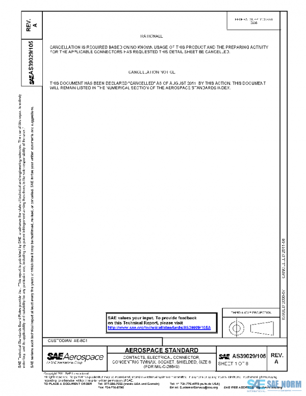 SAE AS39029/105A PDF SAE AS39029/105A PDF