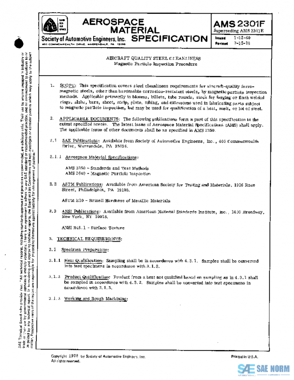 SAE AMS2301F PDF