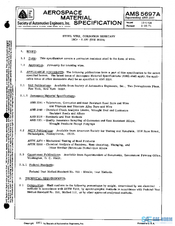 SAE AMS5697A PDF SAE AMS5697A PDF