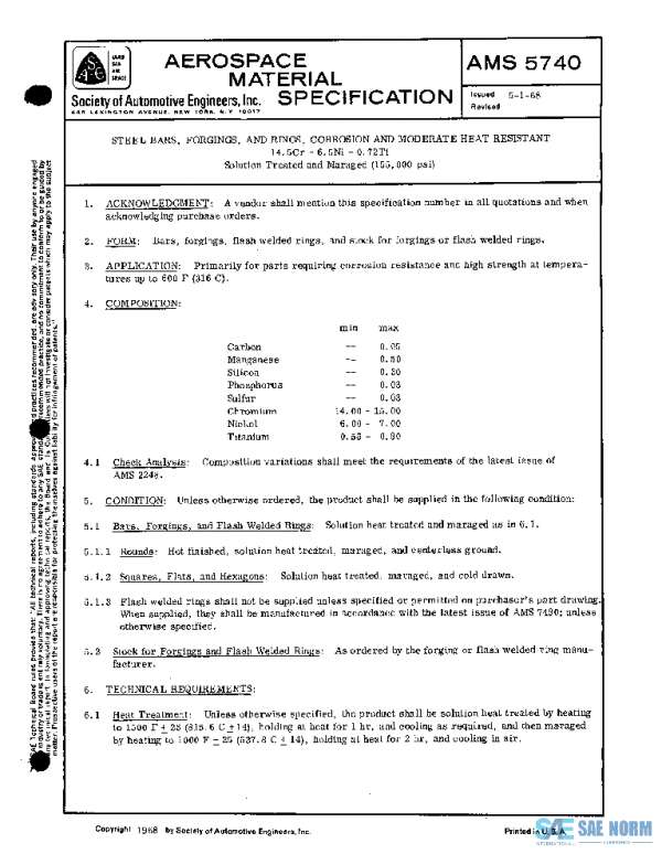 SAE AMS5740 PDF SAE AMS5740 PDF