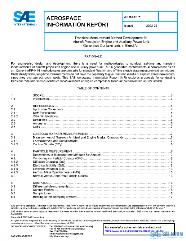 SAE AIR6418 PDF