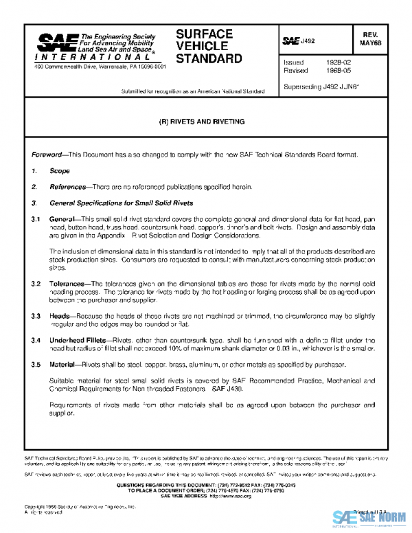 SAE J492_196805 PDF SAE J492_196805 PDF