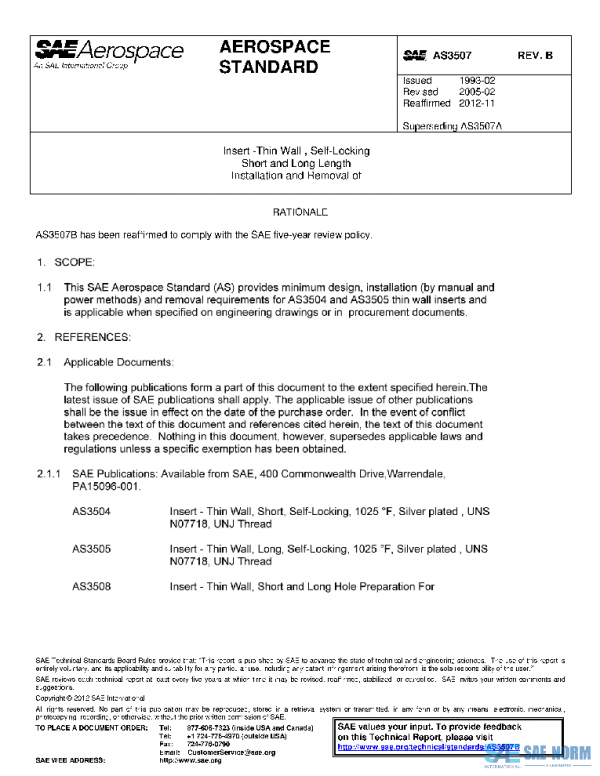 SAE AS3507B PDF