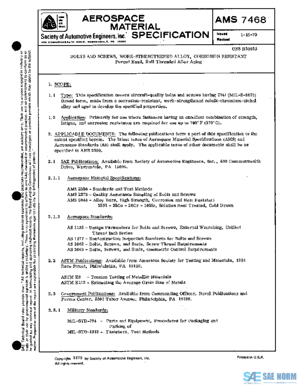 SAE AMS7468 PDF SAE AMS7468 PDF