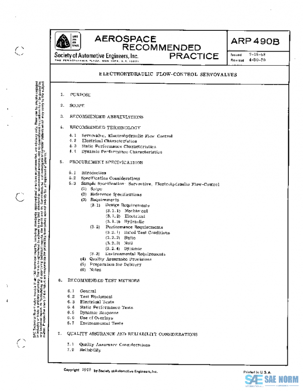 SAE ARP490B PDF