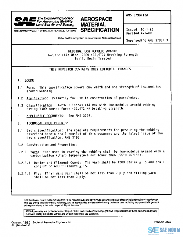 SAE AMS3798/13A PDF