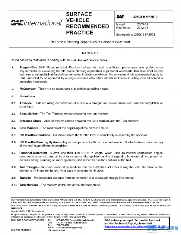 SAE J2608_201205 PDF SAE J2608_201205 PDF