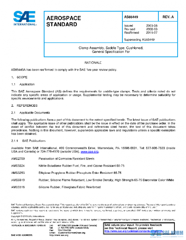 SAE AS85449A PDF SAE AS85449A PDF
