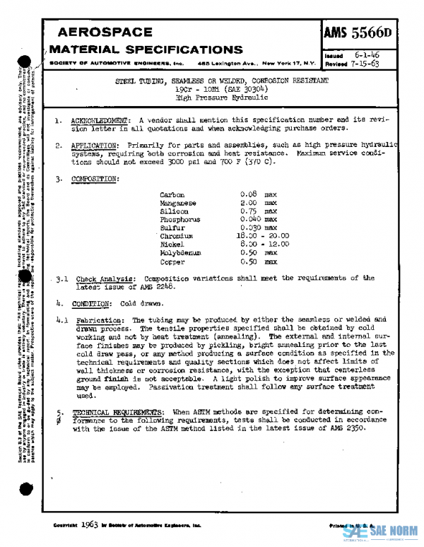 SAE AMS5566D PDF SAE AMS5566D PDF