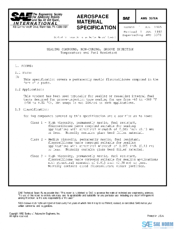 SAE AMS3376A PDF SAE AMS3376A PDF