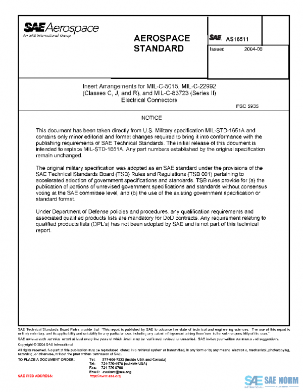SAE AS16511 PDF