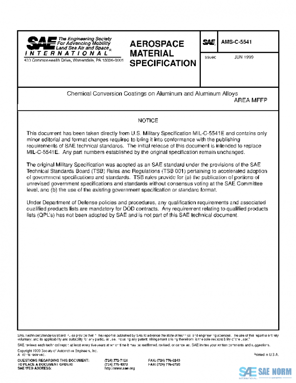 SAE AMSC5541 PDF