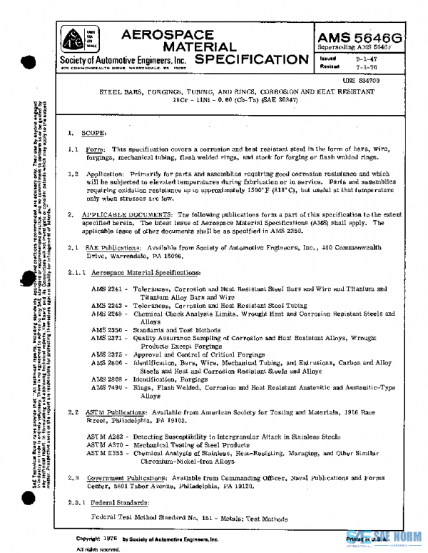 SAE AMS5646G PDF SAE AMS5646G PDF