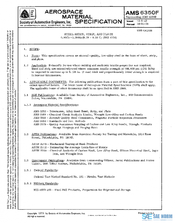 SAE AMS6350F PDF