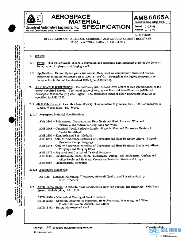SAE AMS5655A PDF