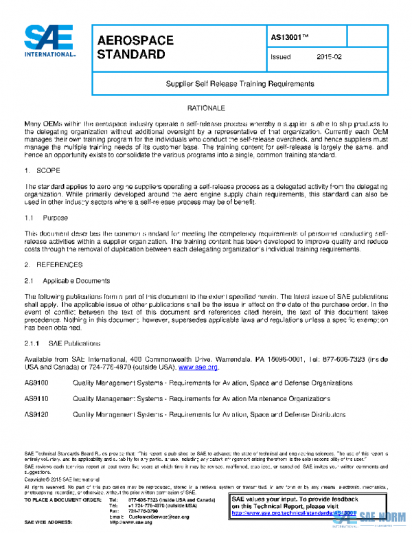 SAE AS13001 PDF