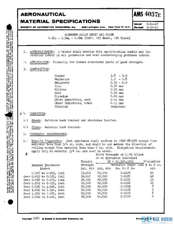 SAE AMS4037E PDF SAE AMS4037E PDF
