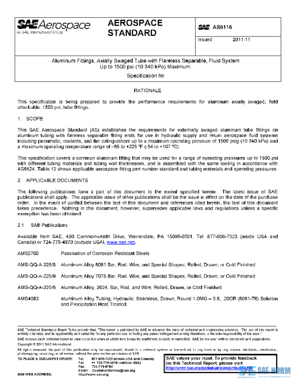 SAE AS6116 PDF SAE AS6116 PDF