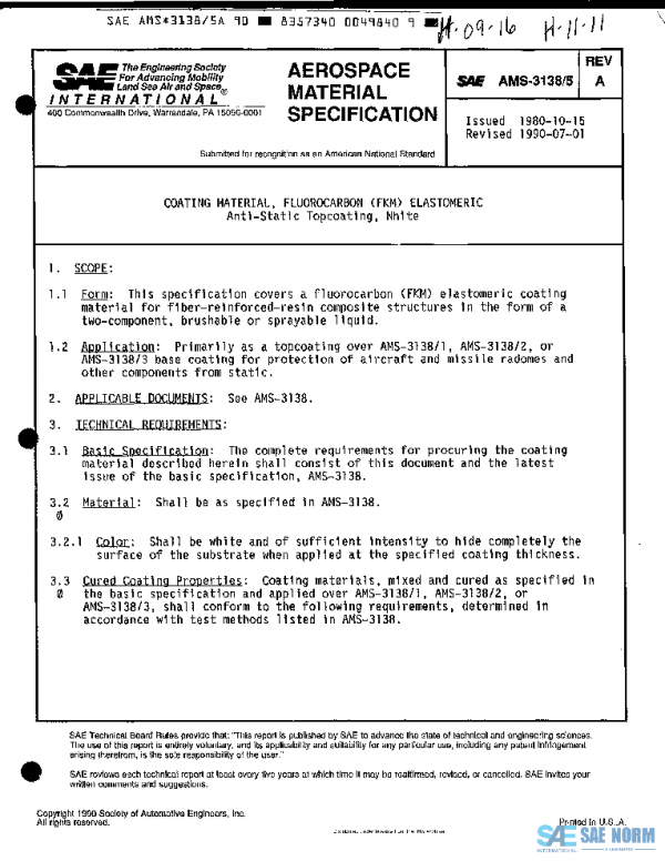 SAE AMS3138/5A PDF SAE AMS3138/5A PDF