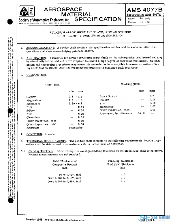 SAE AMS4077B PDF SAE AMS4077B PDF
