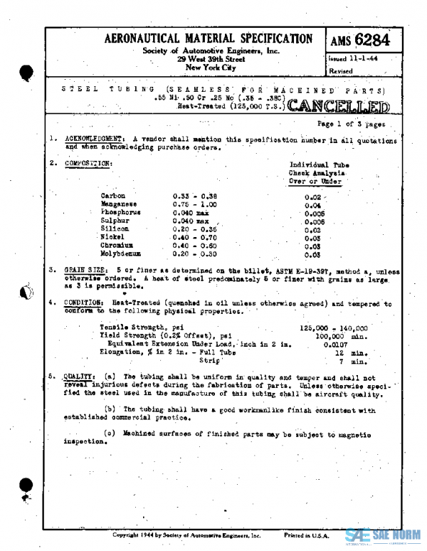 SAE AMS6284 PDF SAE AMS6284 PDF
