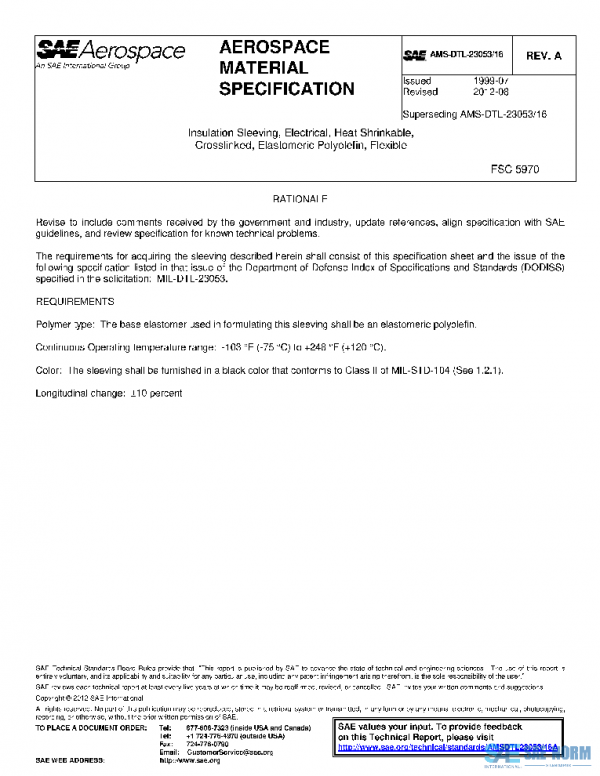 SAE AMSDTL23053/16A PDF