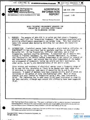 SAE AIR1700 PDF