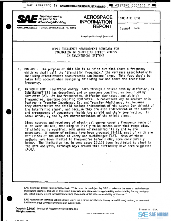 SAE AIR1700 PDF SAE AIR1700 PDF