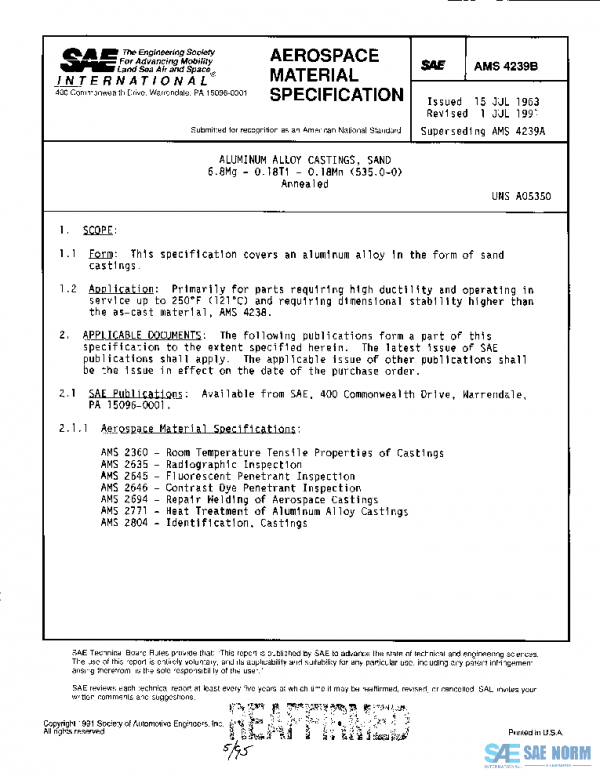 SAE AMS4239B PDF