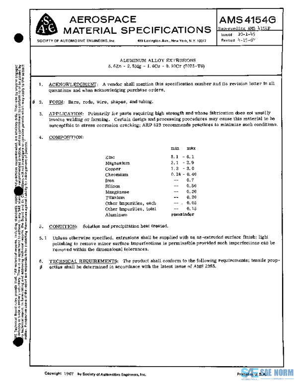 SAE AMS4154G PDF SAE AMS4154G PDF