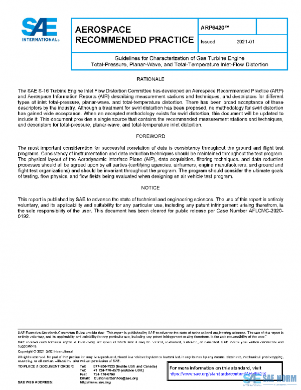 SAE ARP6420 PDF