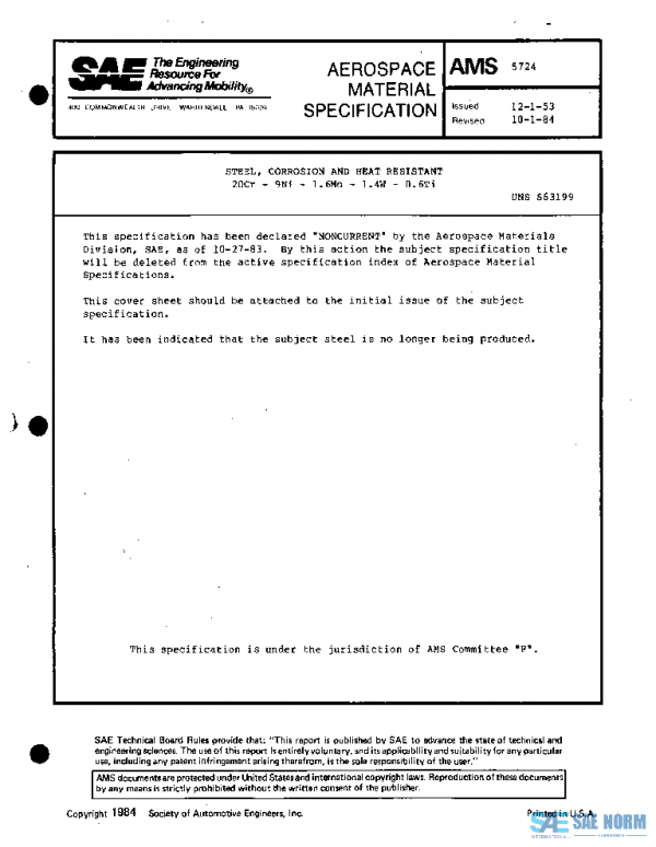SAE AMS5724 PDF
