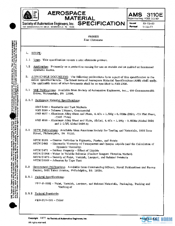 SAE AMS3110E PDF SAE AMS3110E PDF