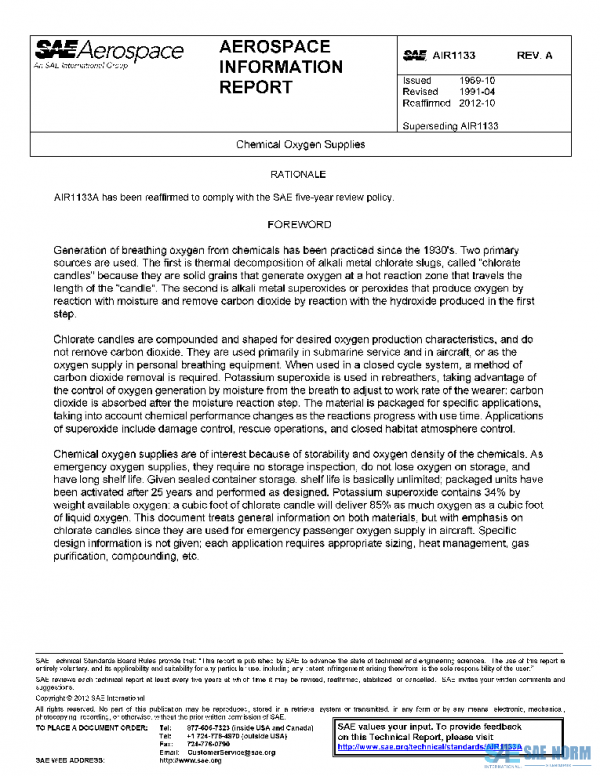 SAE AIR1133A PDF SAE AIR1133A PDF
