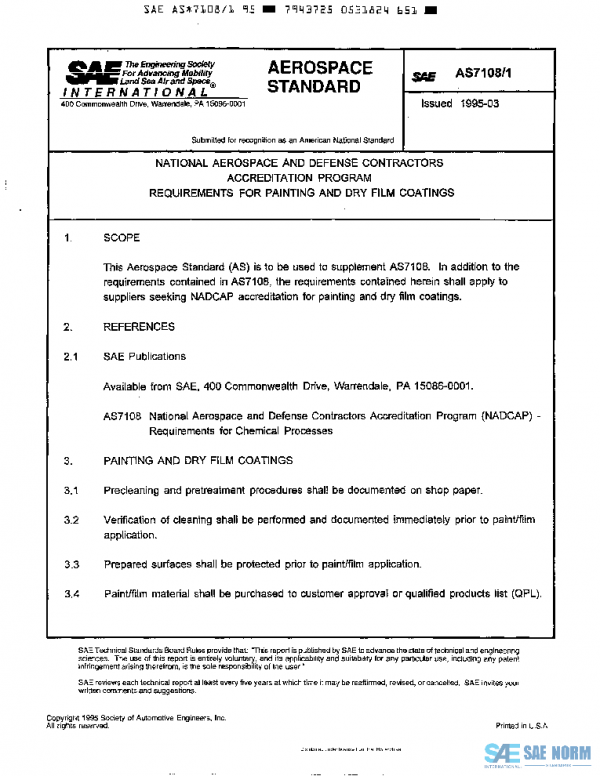 SAE AS7108/1 PDF SAE AS7108/1 PDF