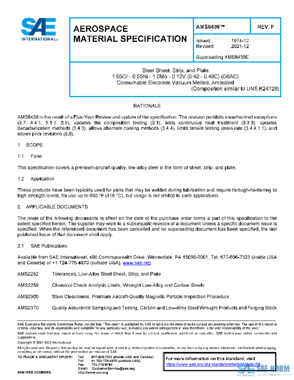SAE AMS6439F PDF