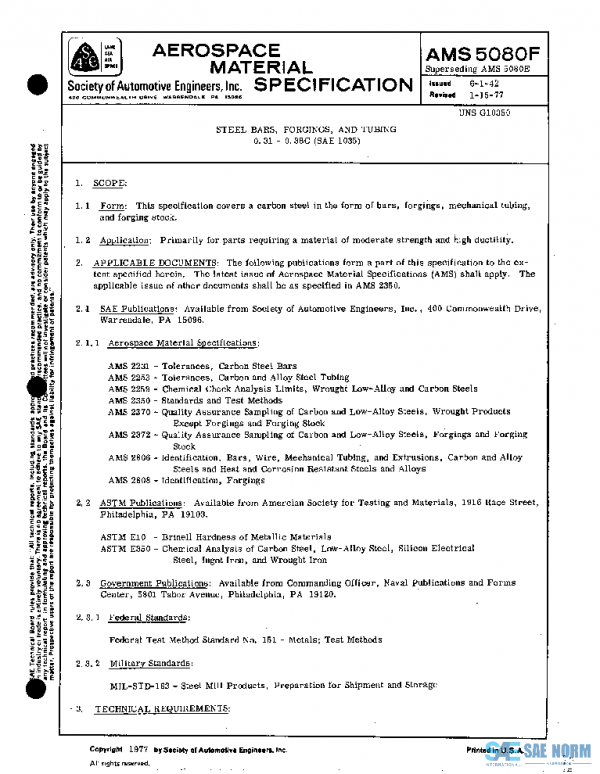 SAE AMS5080F PDF SAE AMS5080F PDF