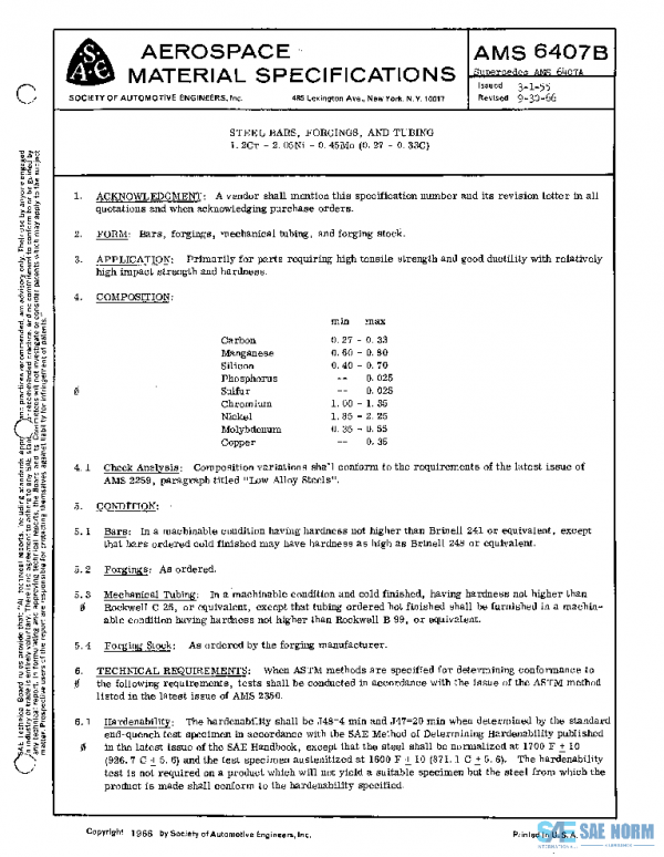 SAE AMS6407B PDF