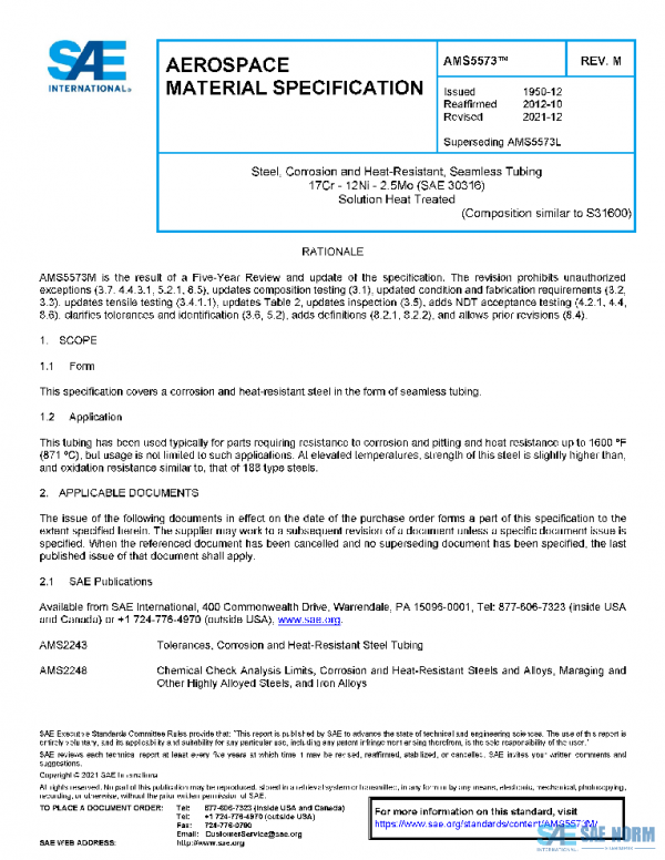 SAE AMS5573M PDF SAE AMS5573M PDF