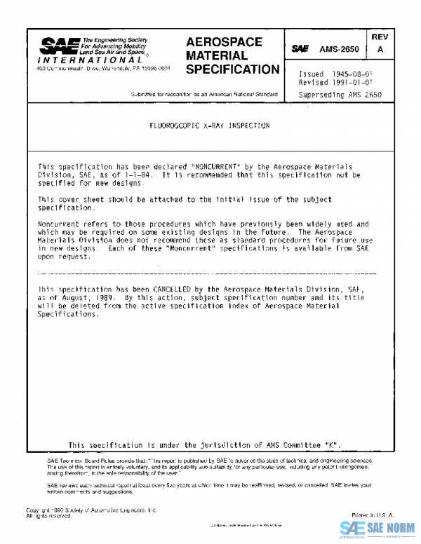 SAE AMS2650A PDF